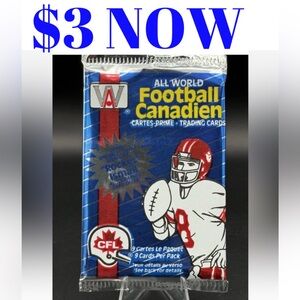 1991 CFL Canadian Football Sealed Card Pack
